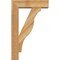 Ekena Millwork Funston Block Rough Sawn Bracket w/ Offset Brace, Western Red Cedar, 6"W x 20"D x 32"H BKT0604X20X32FST05RWR - alternate 3